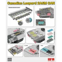 Canadian Leopard 2A6M Can w/ Workable Tracks 1/35 #RM-5076 by Ryefield Model