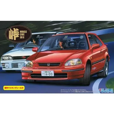 Miracle Civic SIRII w/Window Frame Masking 1/24 #046037 by Fujimi