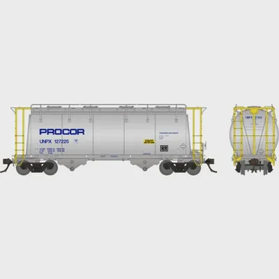 Rapido HO Procor 3000cuft Aluminum Hopper: w/Handrail & Wordmark: #2 - 172002