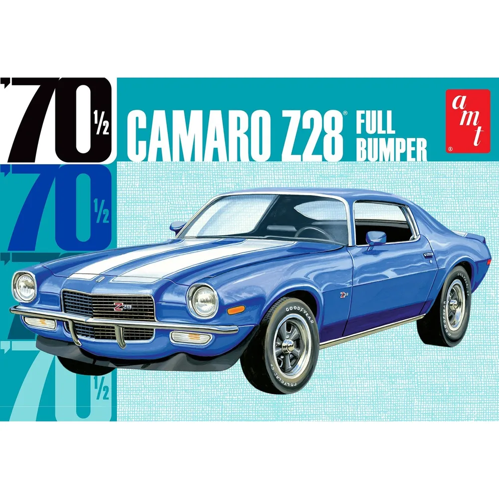 1970 1/2 Camaro Z28 Full Bumper 1/25 Model Car Kit #1155 by AMT