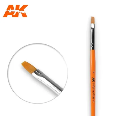 AK Interactive Flat Brush (Synthetic) #AK