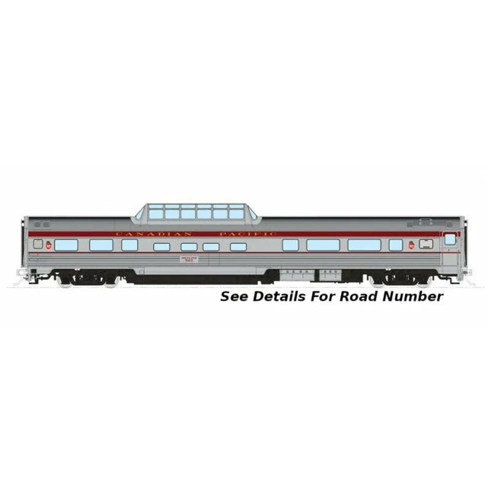 HO Scale Budd Mid-Train Dome: CP Maroon #503