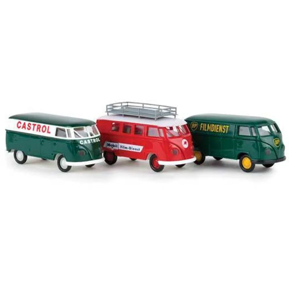 1960-1963 Volkswagen T1 Van Set - Assembled Brekina Automodelle  (3) [HO] #90473 by Brekina