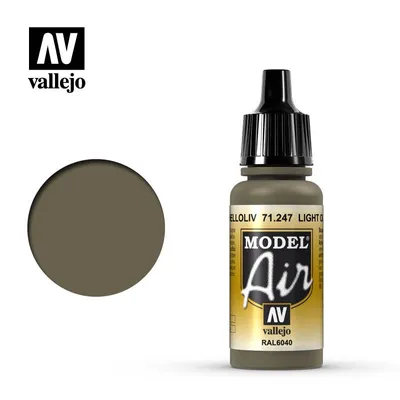 Vallejo Model Air 71.247 Light Olive 17mL