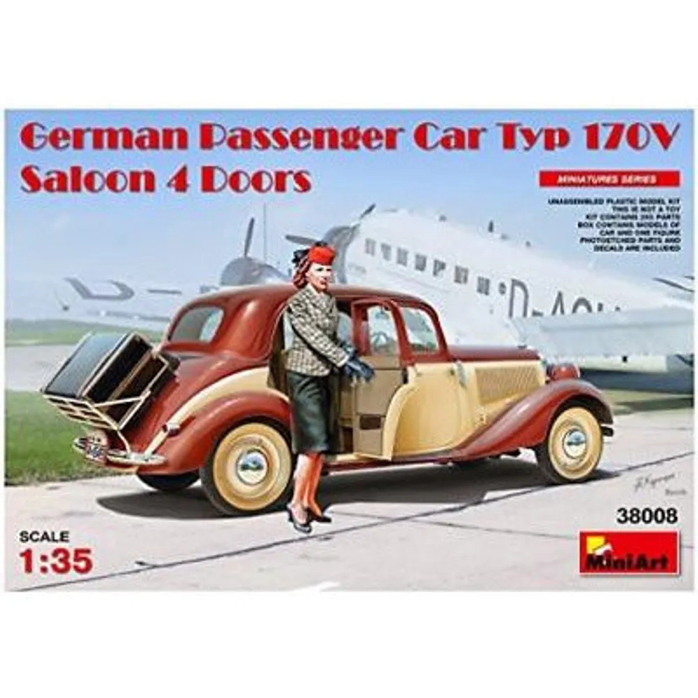 German Passenger Car Typ 170V Saloon 4 Doors 1/35 #38008 by MiniArt