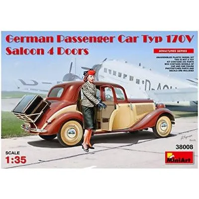 German Passenger Car Typ 170V Saloon 4 Doors 1/35 #38008 by MiniArt