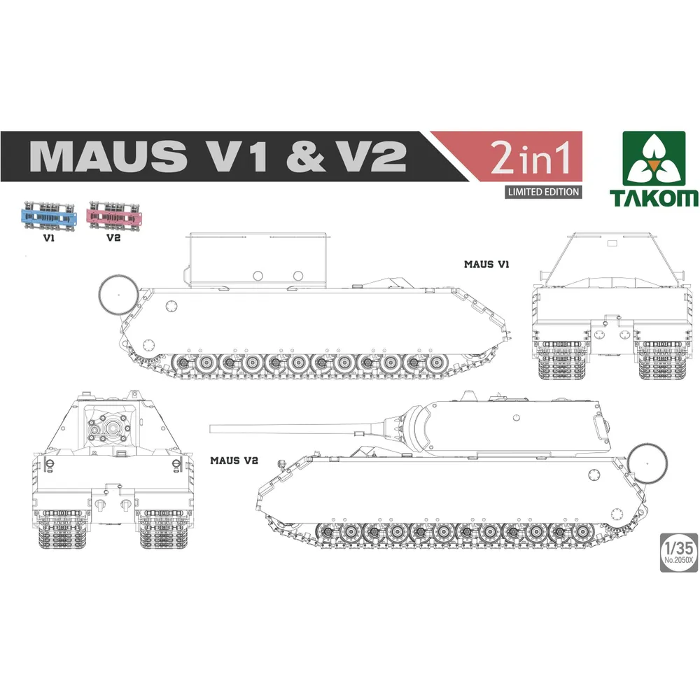 WWII German Superheavy Tank Maus 1/35 by Takom