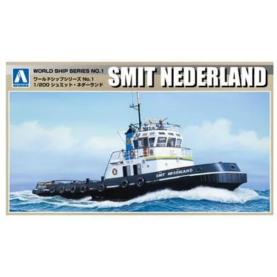 Smit Nederland Tug Boat 1/200 Model Ship Kit #05343 by Aoshima