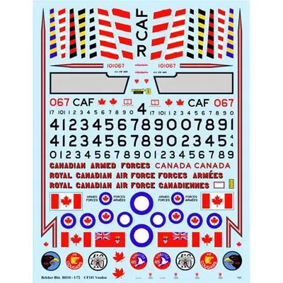 1/72 Canadian CF-101 Voodoo decals