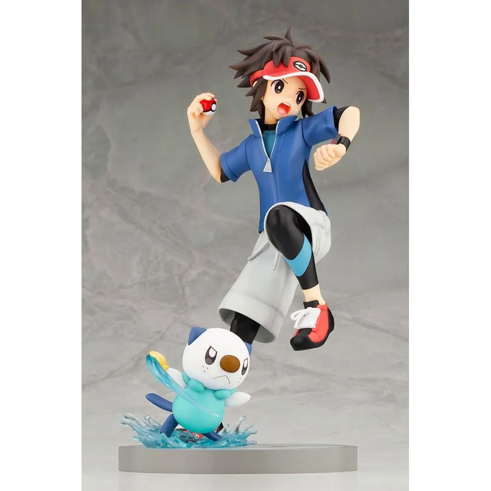 Kotobukiya ARTFX J Nate with Oshawott 1/8 Scale Figure, Pokemon Black 2  and White 2