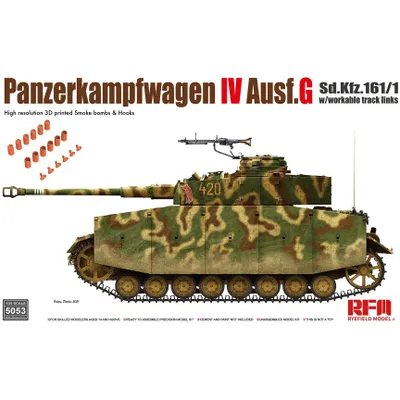 Panzerkampfwagen IV Ausf.J Sd.Kfz.161/1 w/ Workable Track Links 1/35 #5053 by Ryefield