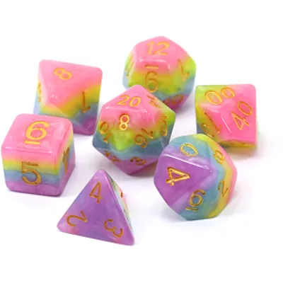 Die Hard Princess Unicorn Bubblegum 7-Die Set