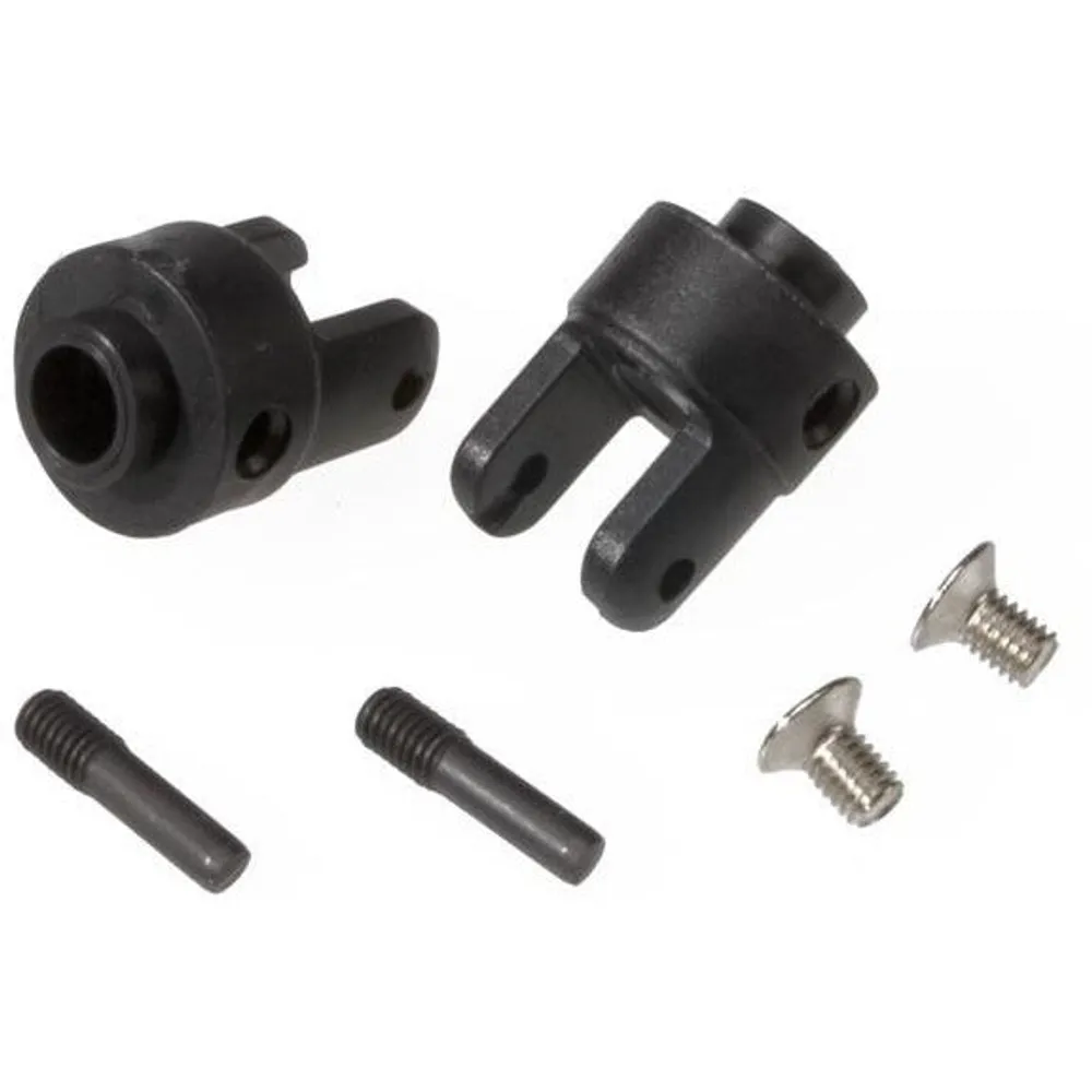 TRA4628R Traxxas Differential Output Yokes (Black) (VXL) (2)