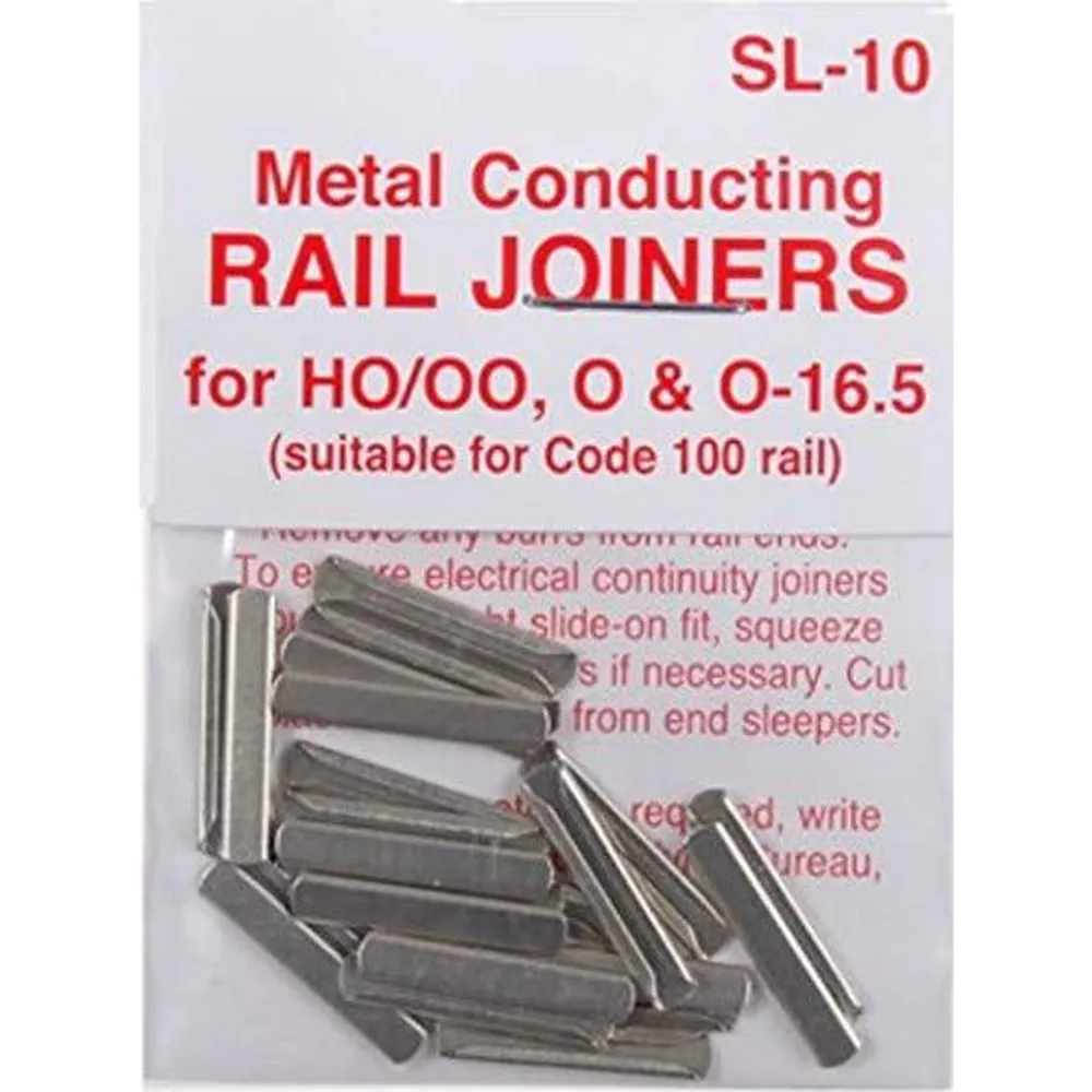 Peco Rail Joiners Conductive HO/OO/O Code 100 SL-10