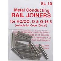 Peco Rail Joiners Conductive HO/OO/O Code 100 SL-10