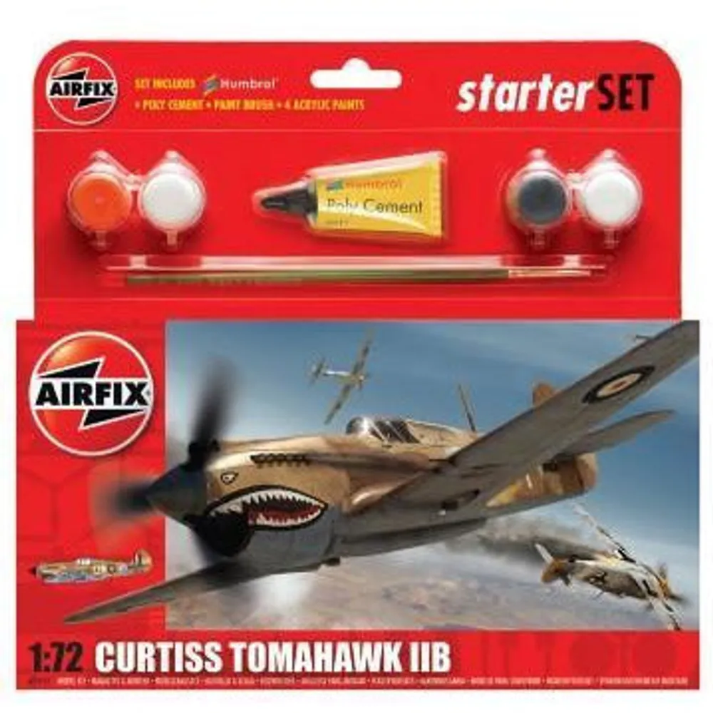 Curtiss P-40B Kittyhawk Starter Set 1/72 by Airfix