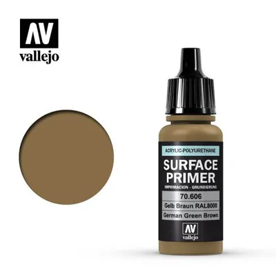 VAL70606 Acrylic Polyurethane Primer - German Green Brown (17ml)