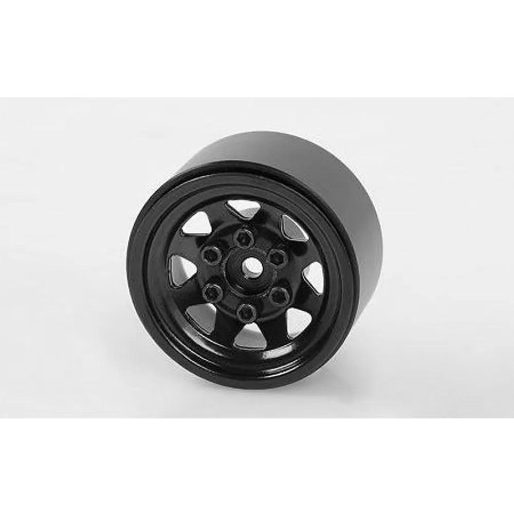 RC4WD Stamped Steel 1.0" Stock Beadlock Wheels (Black)