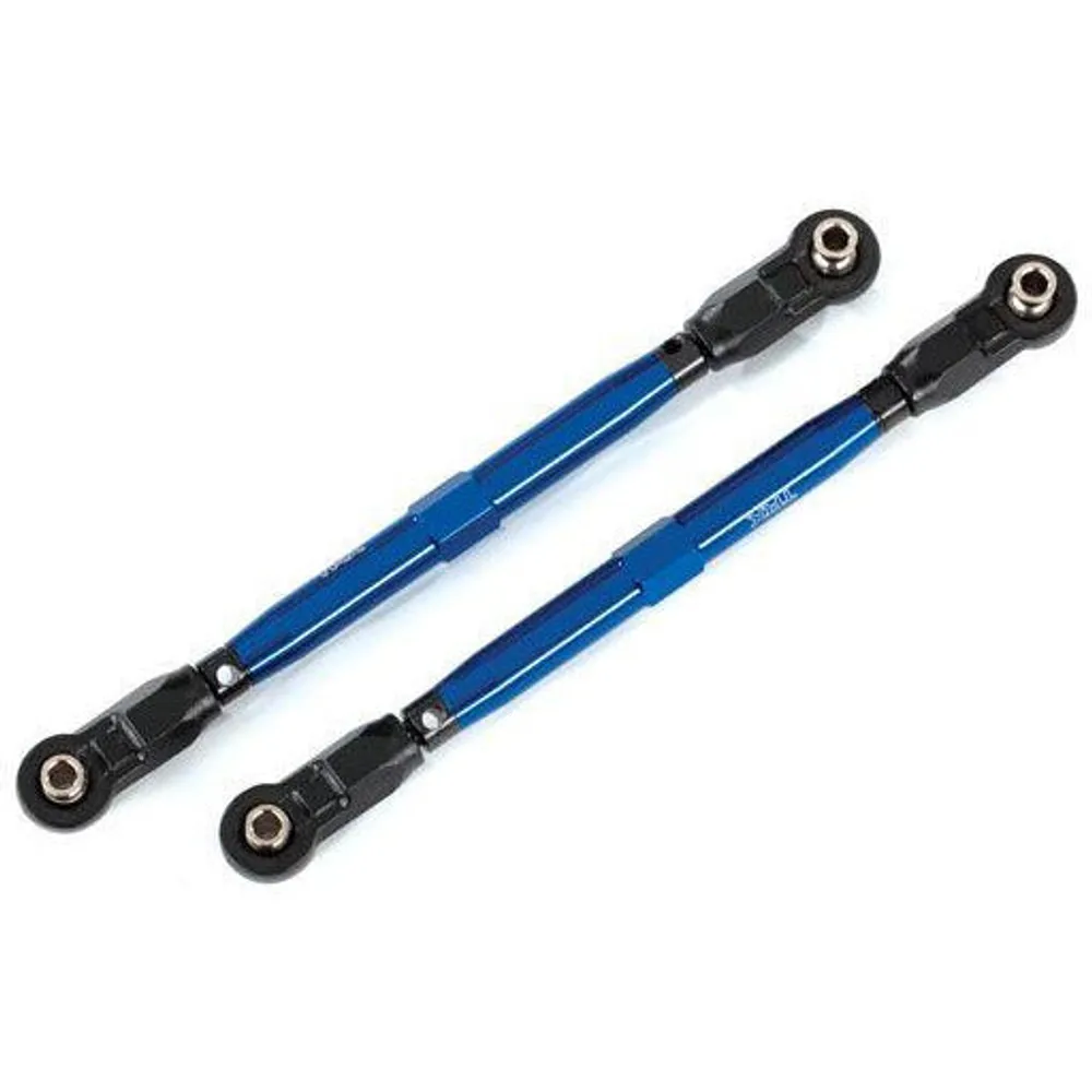 TRA8997X Traxxas Toe links, Widemaxx (TUBES, 6061-T6 aluminum (blue-anodized))