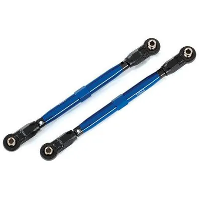 TRA8997X Traxxas Toe links, Widemaxx (TUBES, 6061-T6 aluminum (blue-anodized))