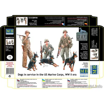 US Soldiers w/Civilians and Dog 1/35 by Master Box