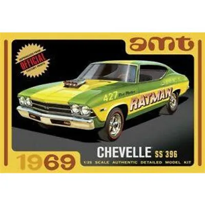 1969 Chevrolet Chevelle Hardtop 1/25 Model Car Kit #1138 by AMT