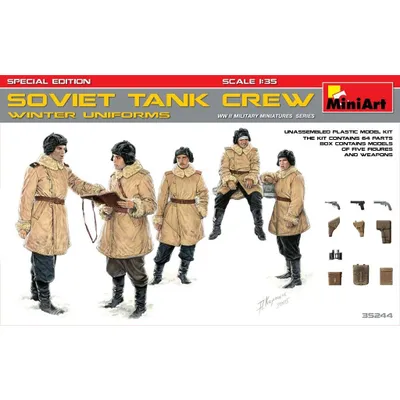 Soviet Tank Crew (Winter Uniforms) Special Edition #35244 1/35 Figure Kit by MiniArt