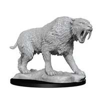 D&D Unpainted Mini - Sabre-Toothed Tiger 90272