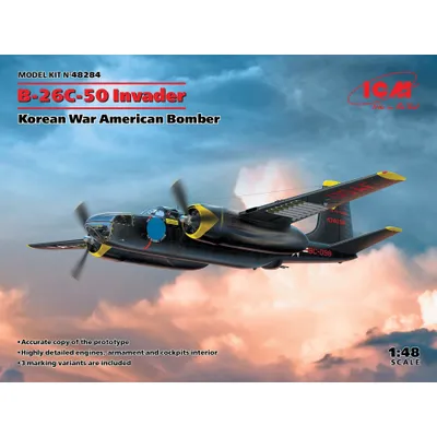 B-26C-50 Invader Korean War American Bomber 1/48 #48284 by ICM