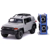 Jada 1/24 "Just Trucks" Toyota FJ Cruiser w/ extra wheels - Grey JAD31557