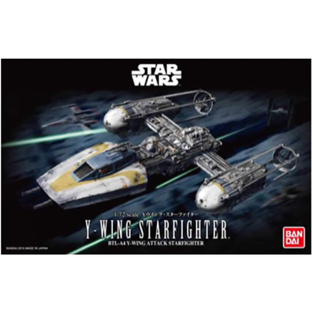 Y-Wing Starfighter 1/72 Star Wars Vehicle Model Kit #5063845 by Bandai