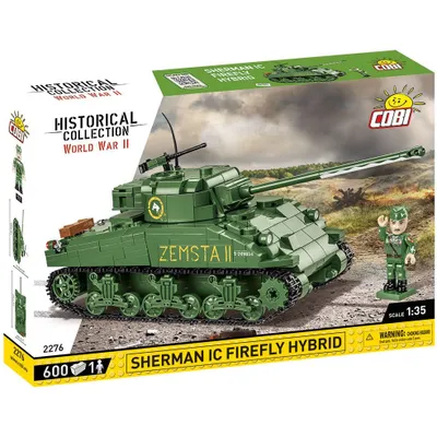 Cobi Historical Collection WWII: 2276 Sherman IC Firefly Hybrid 600 PCS
