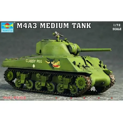 M4A3 Tank 1/72 #07224 by Trumpeter