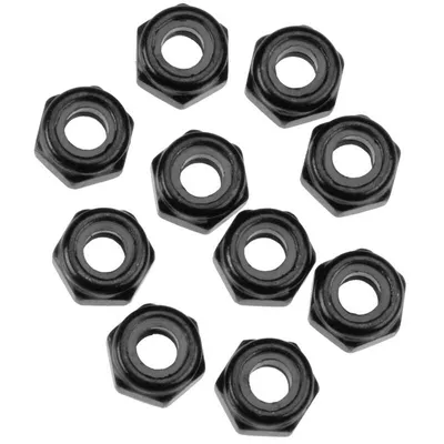 Nylon Locking Hex Nut M3 Black (10) AXA1053