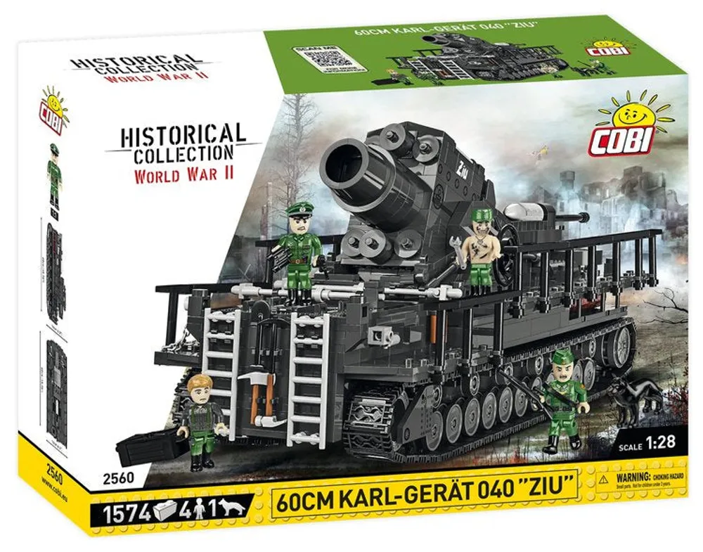 Historical Collection WWII: 60CM Karl-Gerat 040 "Ziu" 1574 PCS