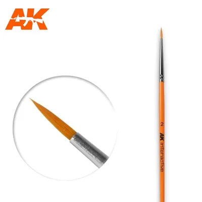 AK Interactive Round Brush (Synthetic) #AK