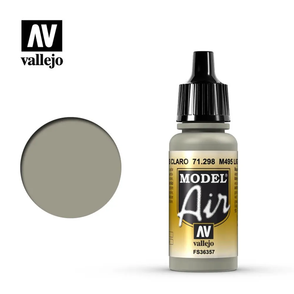 Vallejo Model Air 71.298 M495 Light Grey 17mL