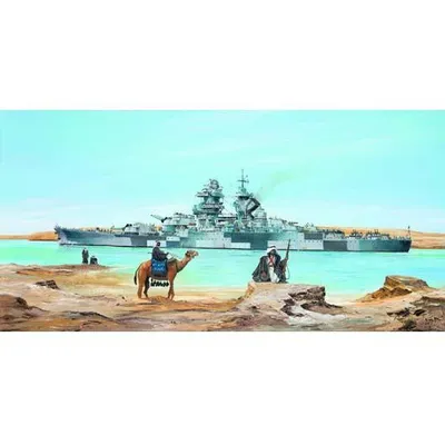 French Battleship Richelieu 1943 1/350 Model Ship Kit #5311 by Trumpeter