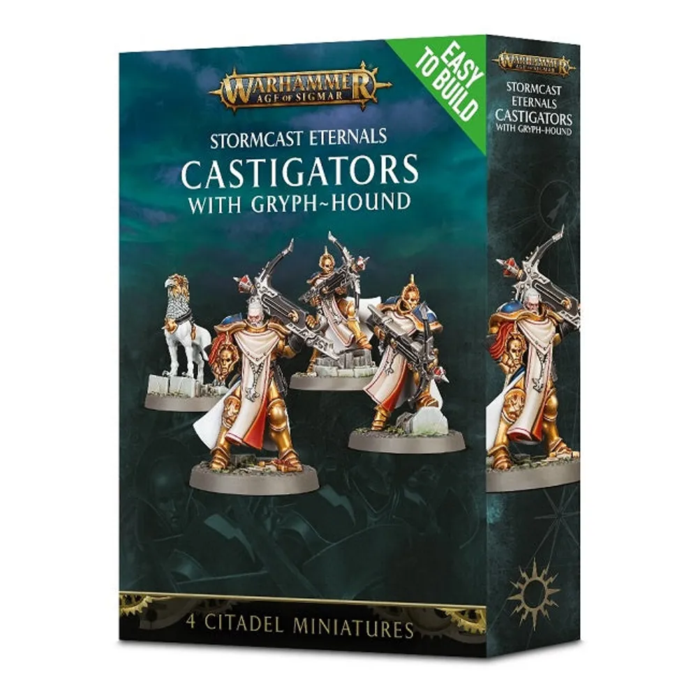 Age of Sigmar Easy to Build Stormcast Eternals Castigators with Gryph-Hound
