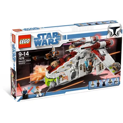 Series: Lego Star Wars: Republic Attack Gunship 7676 (Squished Box - Sealed)