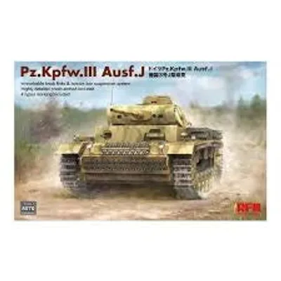 Pz.Kpfw.III Ausf.J with Workable Track Links 1/35 #5070 by Ryefield Model