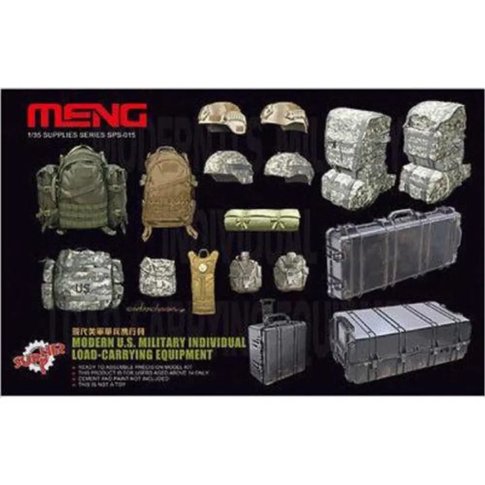 Modern Military Backpacks and Gear SPS-015 - 1/35 Supplies Series by Meng