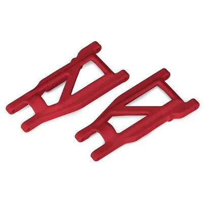 TRA3655L Suspension Arms, Front/Rear - Red (left & right) (2) (heavy duty, cold weather material)