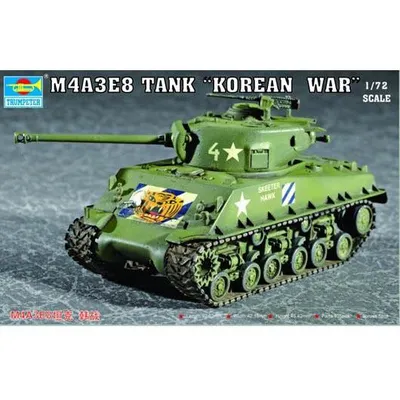 M4A3E8 Tank (T80 Track) Korean War 1/72 by Trumpeter