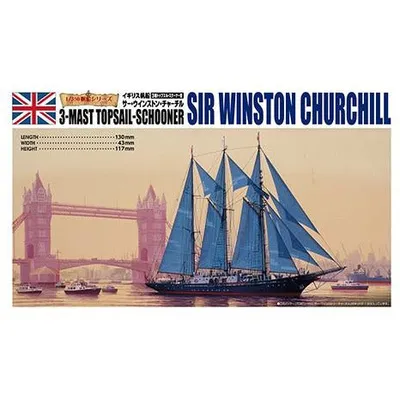 Sir Winston Churchill 1/350 Model Ship Kit #5714 by Aoshima