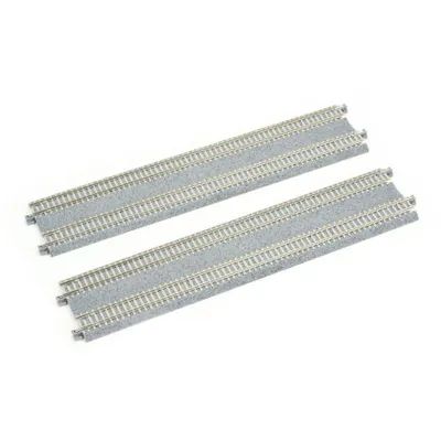 UniTrack N 9 3/4" Double Track Straight 2 pcs (Concrete Ties)