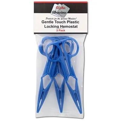 Yellow Gentle Touch Plastic Locking Hemostat