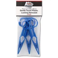 Yellow Gentle Touch Plastic Locking Hemostat