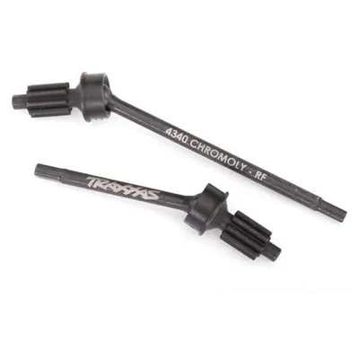 Traxxas Axle shaft, front, heavy duty (left & right)/ portal drive input gear (machined) (2) (assembled) TRA8062