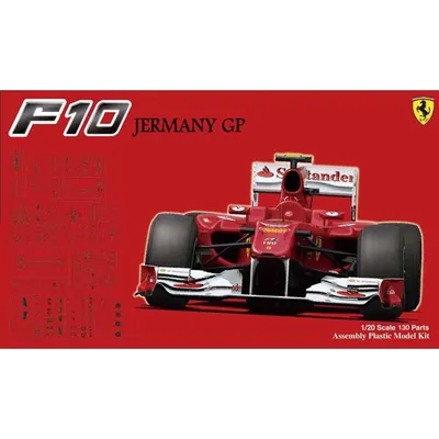 Ferrari F10 (German GP) 1/24 Model Car Kit #090948 by Fujimi